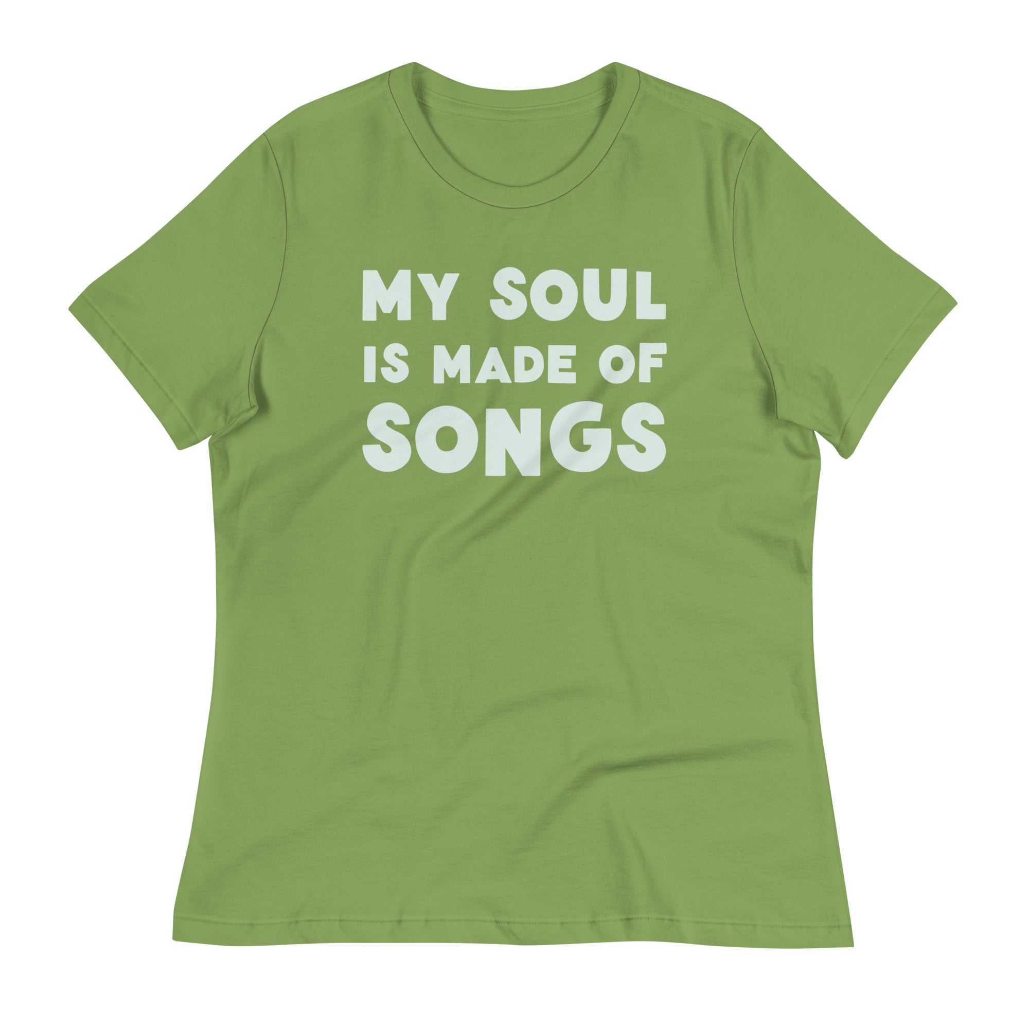 My Soul Is Made Of Songs (Words Only) - Women's Fit T-Shirt