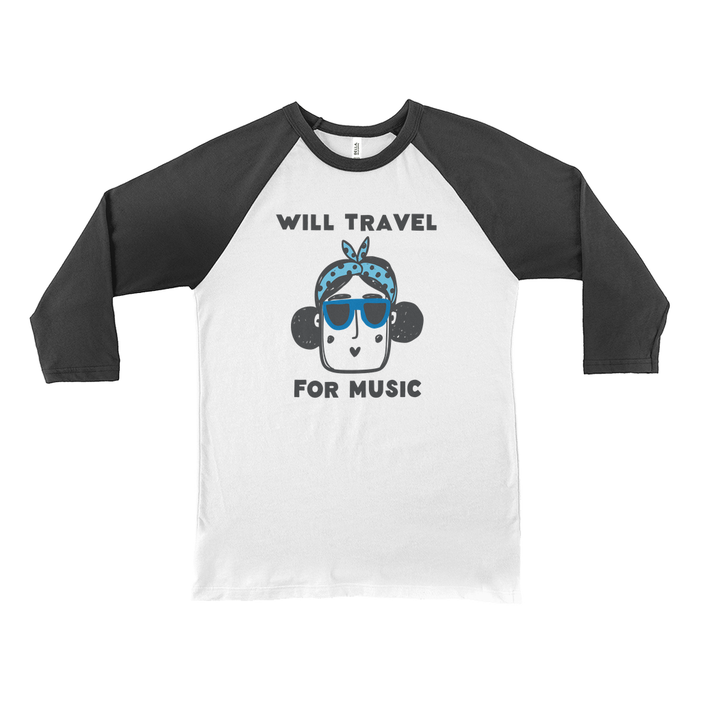 Will Travel for Music - Baseball T-Shirt